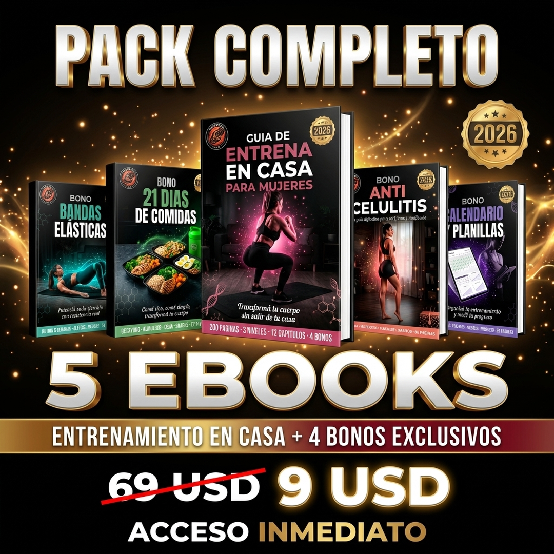 Pack Completo - Entrenamiento en Casa + 4 Bonos